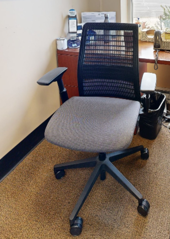Black &amp; grey with arms task chairs
