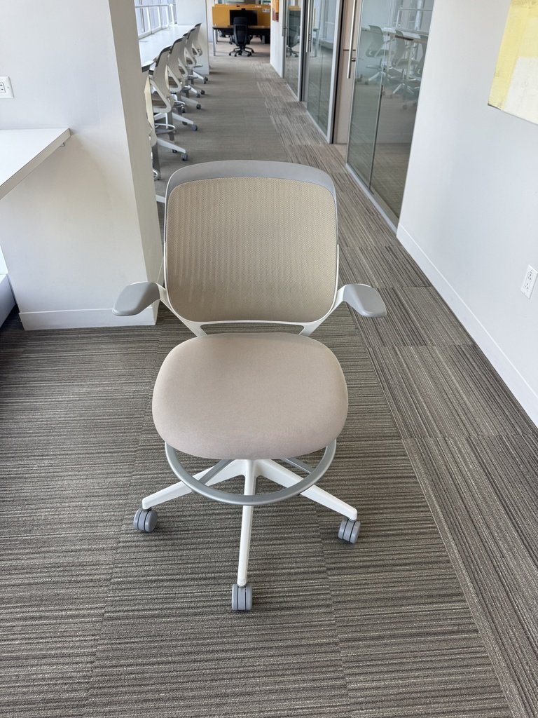 White Task Stools