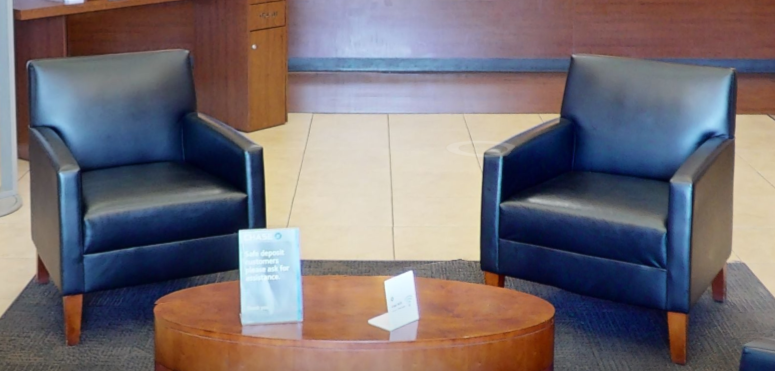 Black lounge chair