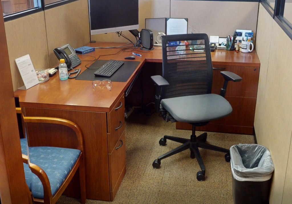 L-shaped desk