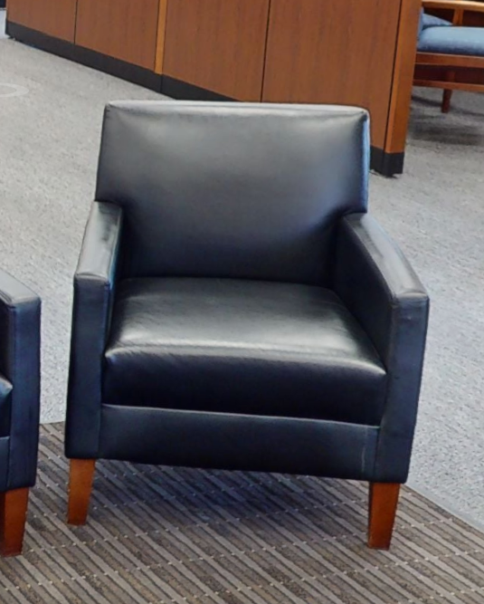 Black lounge chair