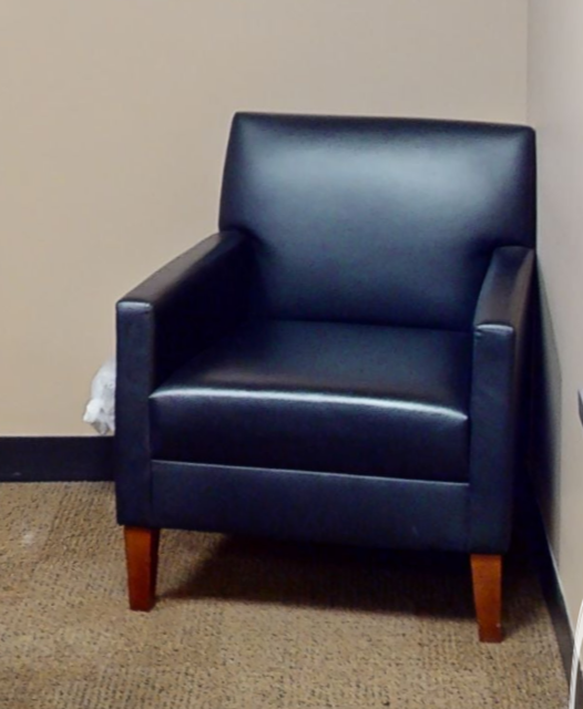 Black lounge chair