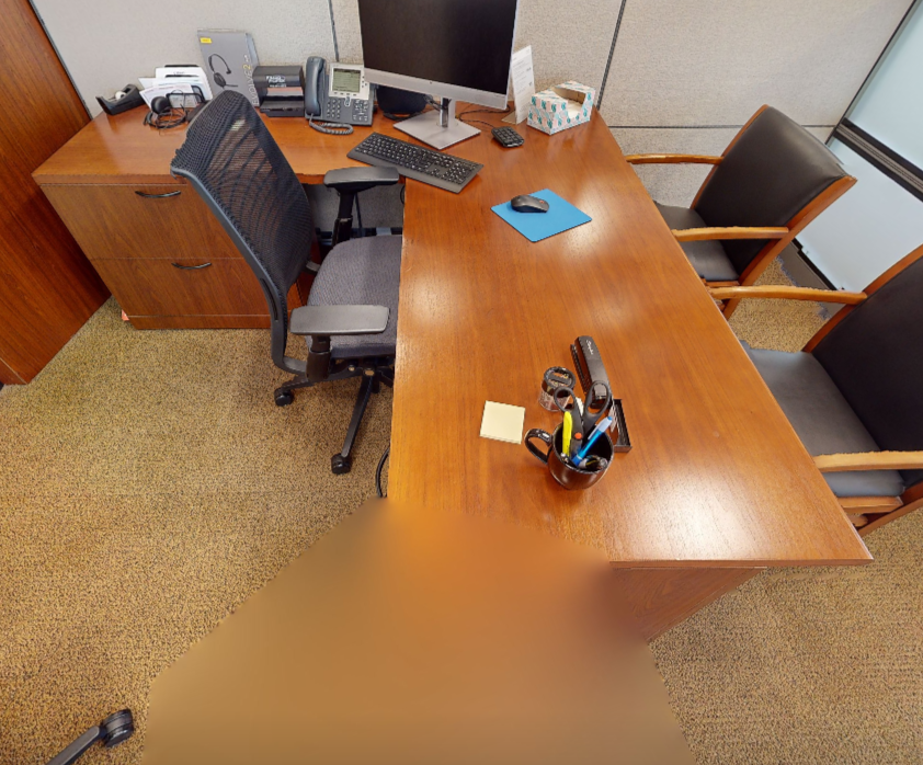 L-shaped desks