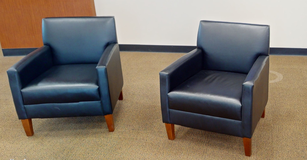 Black lounge chair
