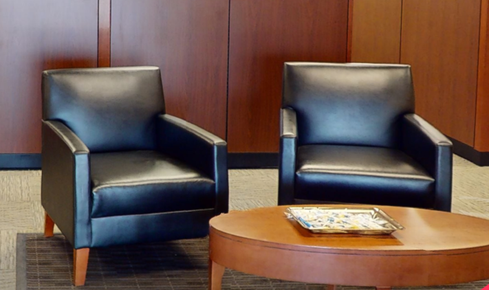 Black lounge chair