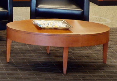 Oval coffee table