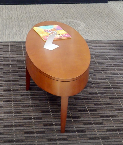 Oval coffee table