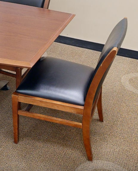 Black side chair no  arms