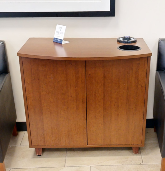 Coffee station cabinet