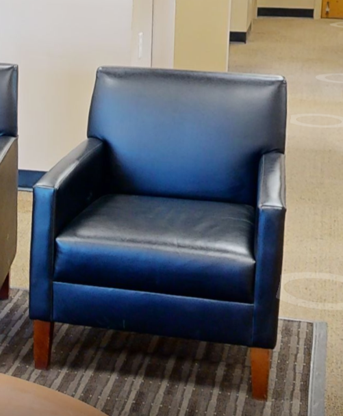 Black lounge chair