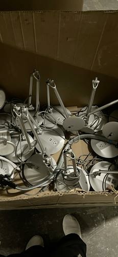 Metal desk lamp