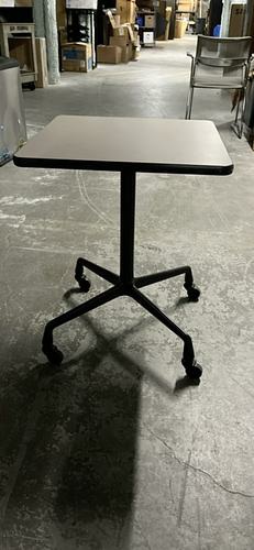 Square table on wheels