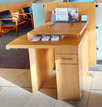 Cheque desk