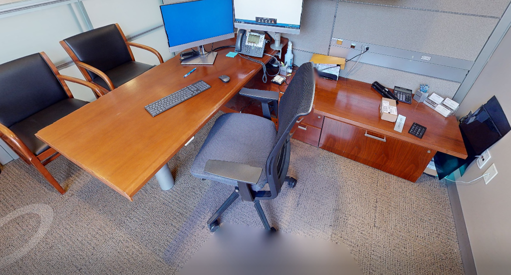 L-shaped desk