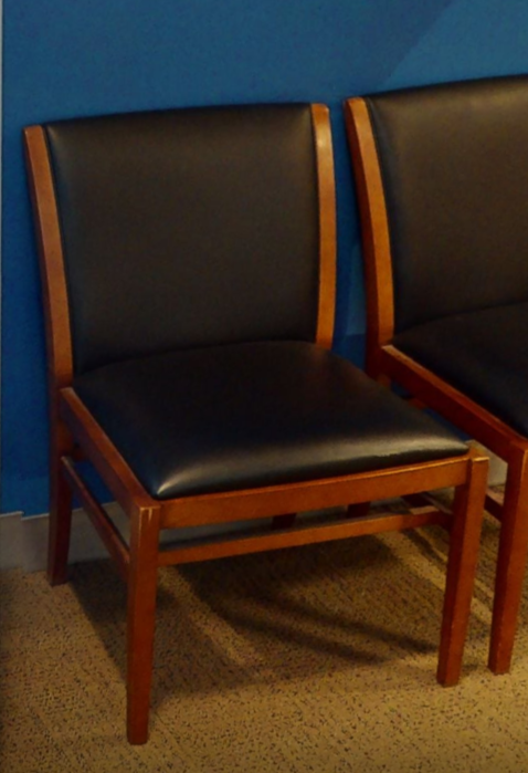 Black side chair no arms