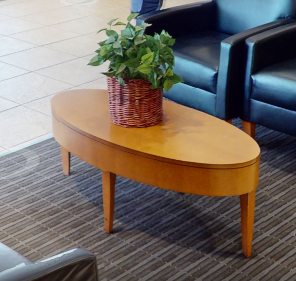 Oval coffee table, wood