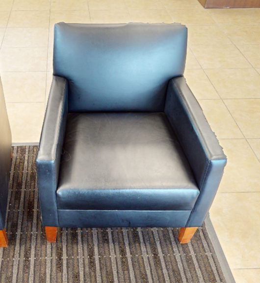 Black lounge chair