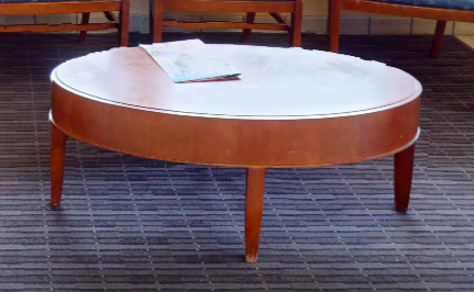 Oval coffee table, wood