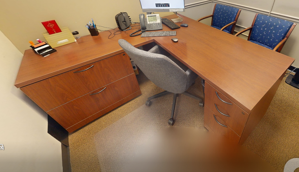 L-shaped desk