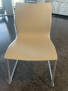 White Cafeteria Chair
