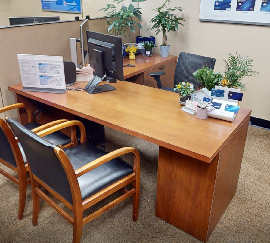 L-shaped desk
