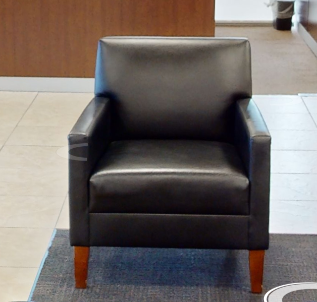 Black lounge chair