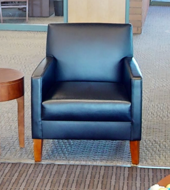 Black lounge chair