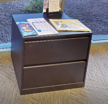 2D lateral file cabinet, blk