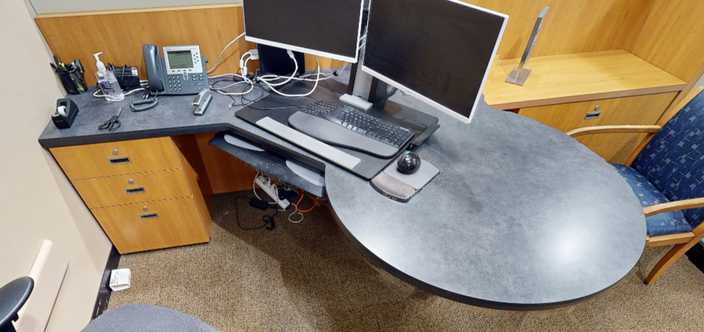 L-shaped desk