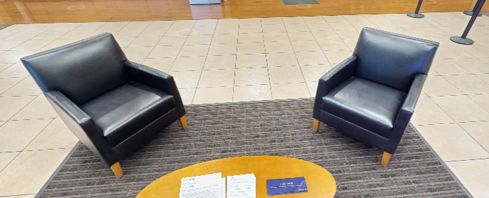 Black lounge chair