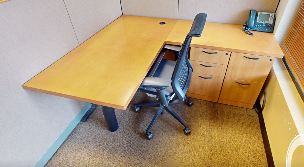 L-shaped desk