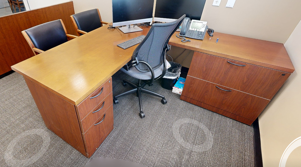 L-shaped desk