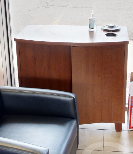 Coffee station cabinet