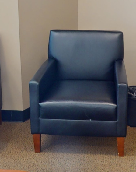 Black lounge chair