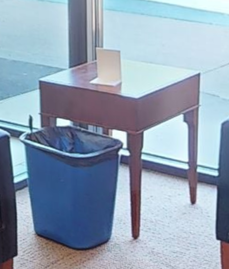 Square side table, wood