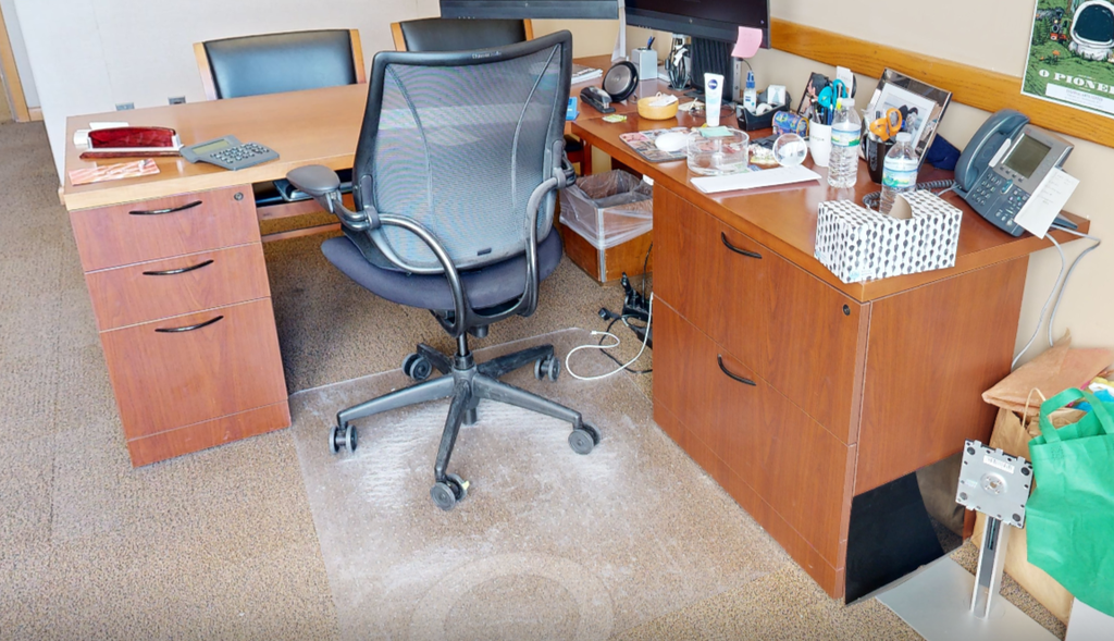 L-shaped desk
