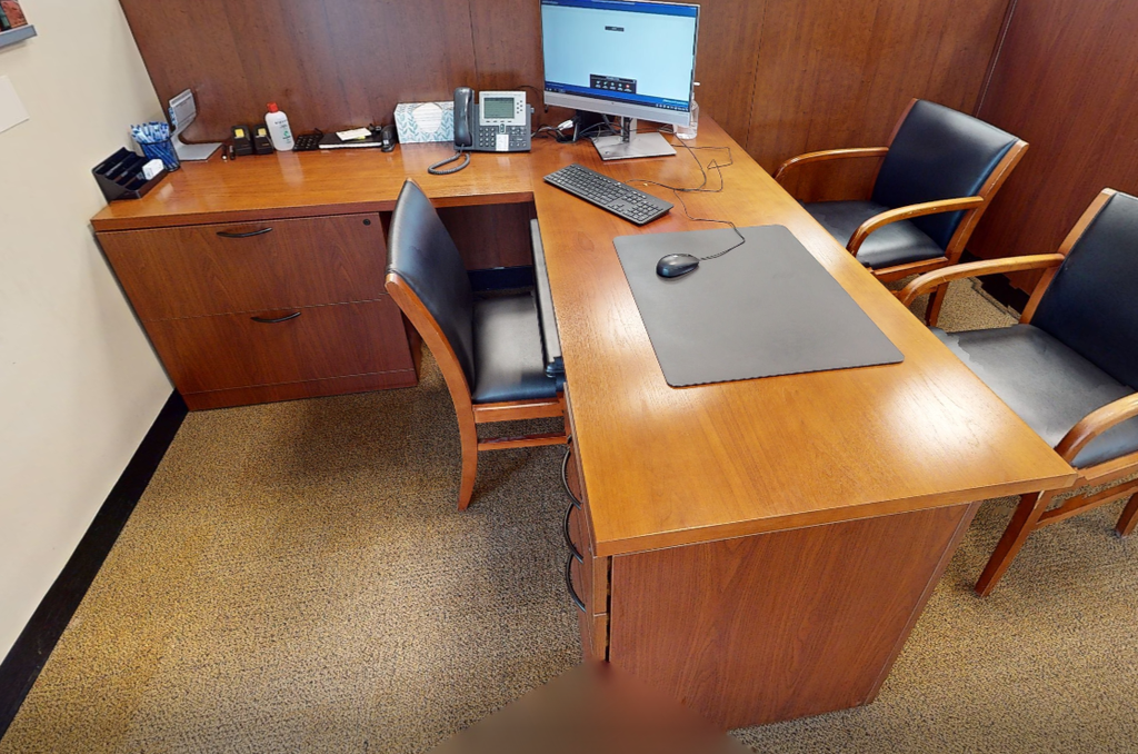 L-shaped desk