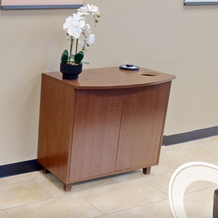 Coffee station cabinet, wood