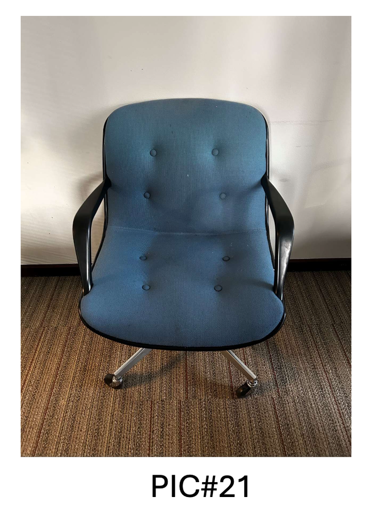CONFERENCE CHAIR, BLUE, NO TAG