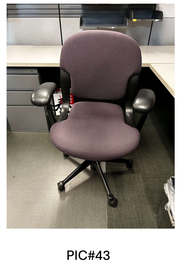TASK CHAIR, PURPLE, NO TAG