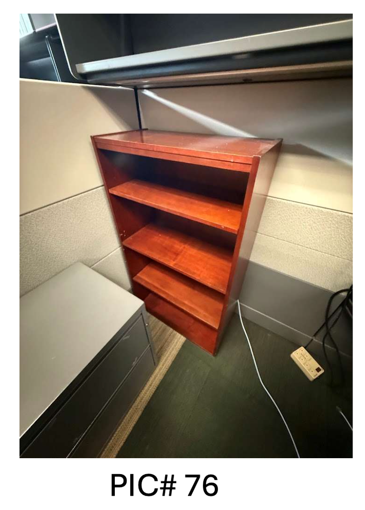 WOOD BOOKCASE - 4 SHELF