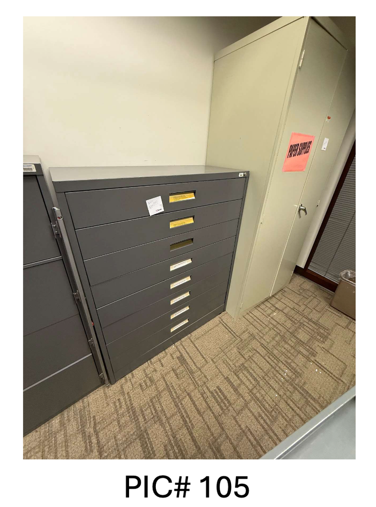 MICROFICHE CABINET W/ 8DRAWERS