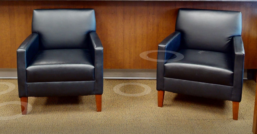 Black lounge chair
