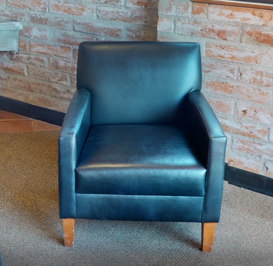 Black lounge chair