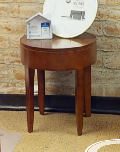 Round side table