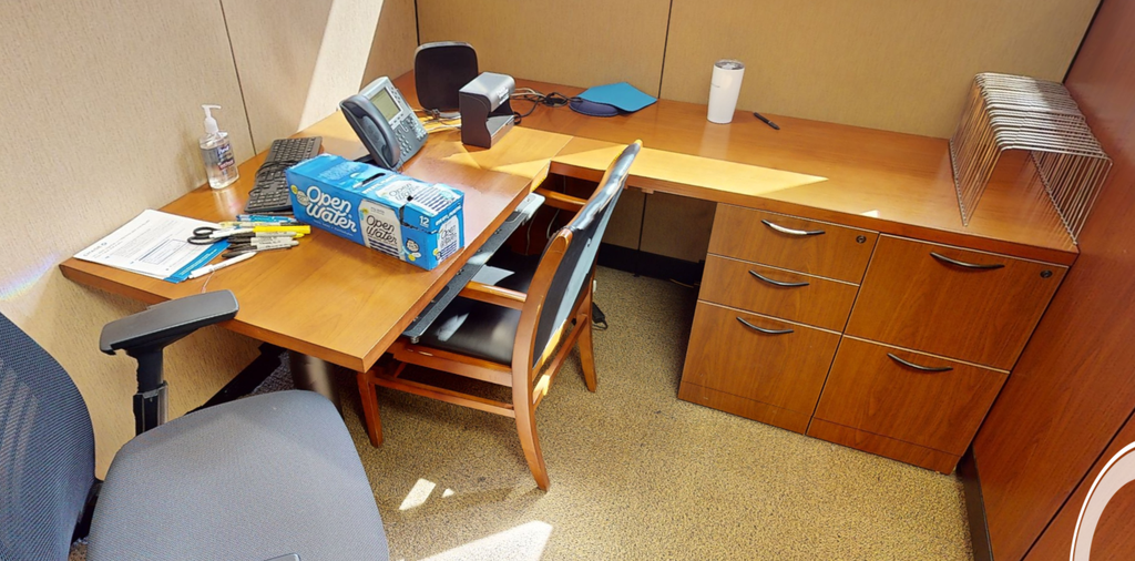 L-shaped desk