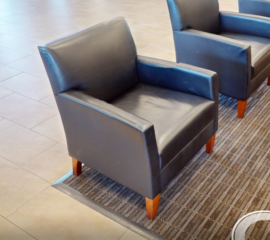 Black lounge chair