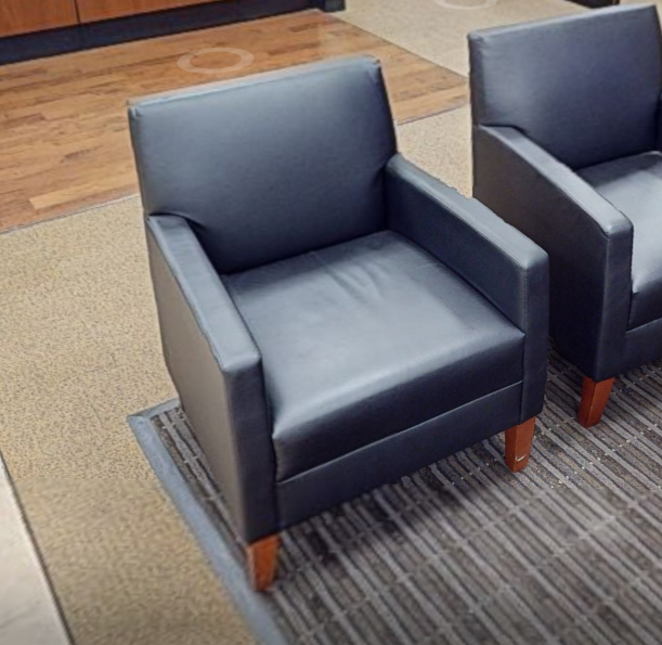 Black lounge chair