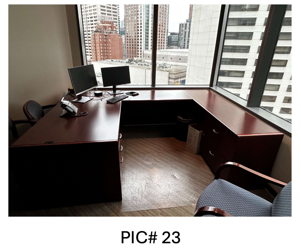 WOOD U-SHAPE DESKS (LH DESK)