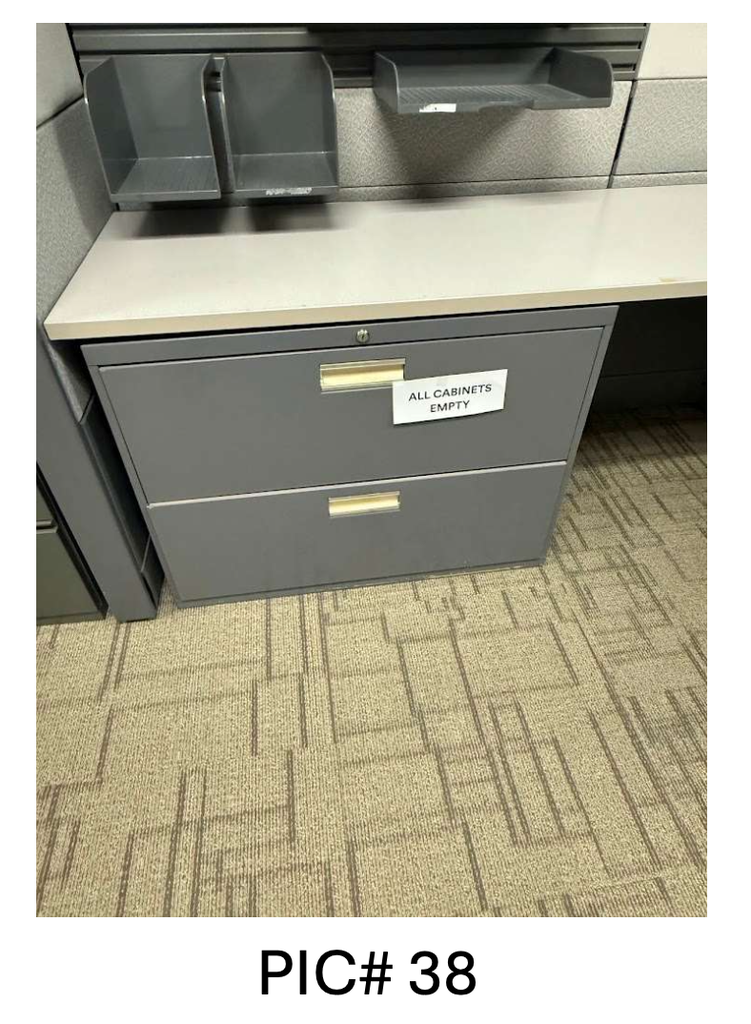 2 DRAWER METAL LATERAL FILE CABINETS